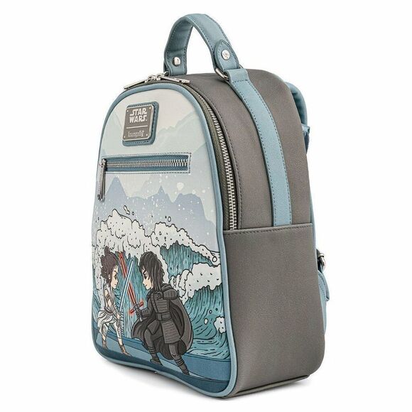 Loungefly x Star Wars Rise of Skywalker Kylo Ren and Rey Chibi Mini Backpack